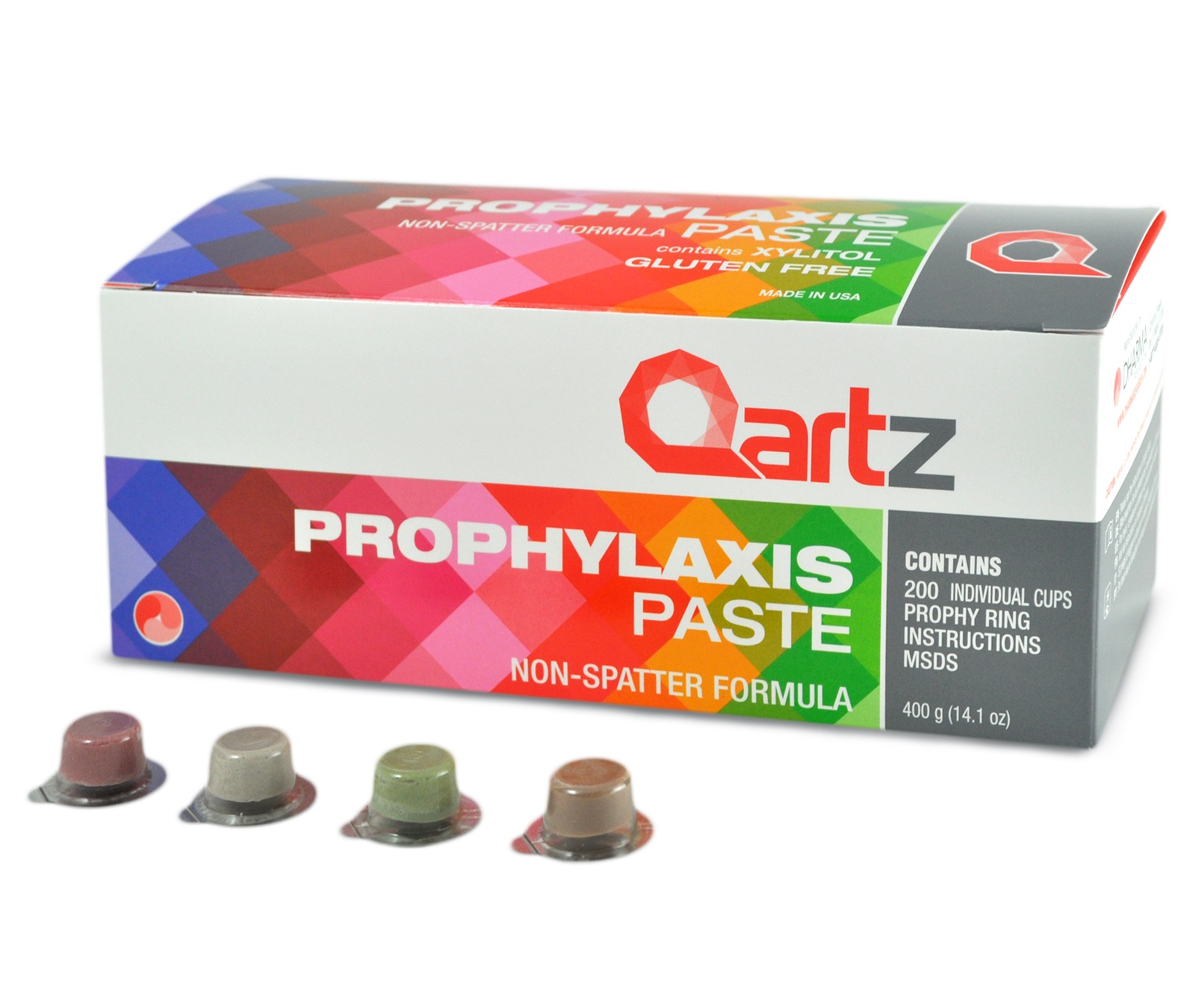 Qartz Prophy Cups Medium - Assorted - Pack of 200 Cups